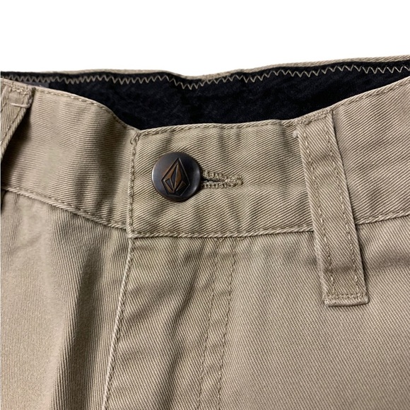 Volcom | Khaki Boy Youth Shorts Size 14 Pockets 27 - Picture 3 of 8